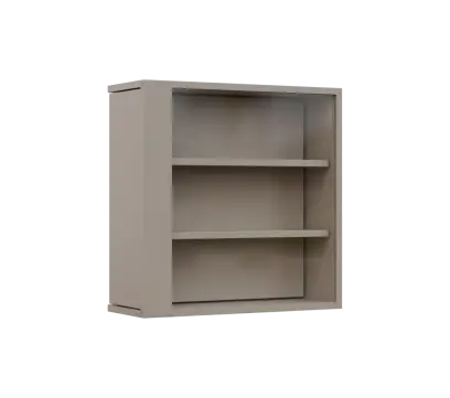 RE VTB - 200 vitrína s bočním výsuvem, 600x600x200, pískově béžová RE VTB - 200 vitrína s bočním výsuvem, 600x600x200, pískově béžová